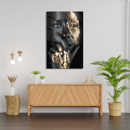 Wallity Pintura de Vidrio Templado Decorativo Multicolor 46 x 72 cm